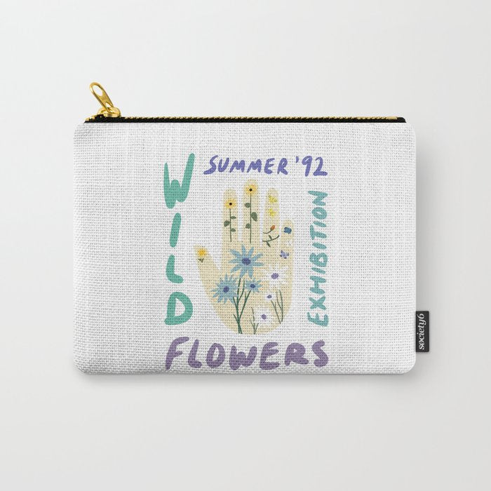 90s Wild Flowers Exhibition Poster Carry All Pouch