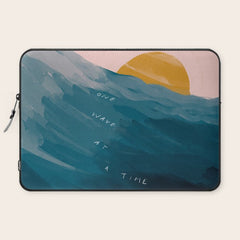 "One Wave At A Time" Laptop Sleeve
