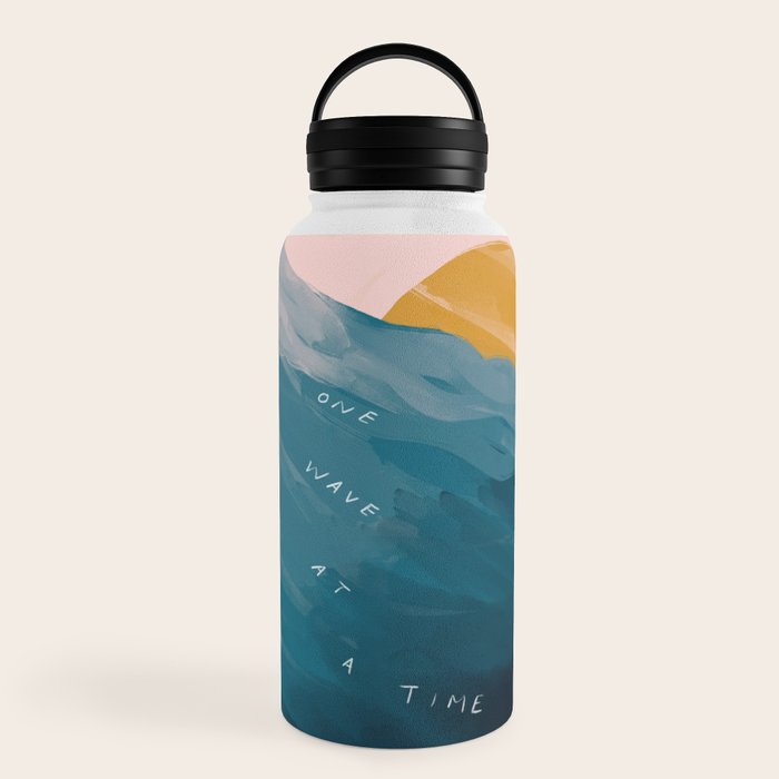 "One Wave At A Time" Water Bottle