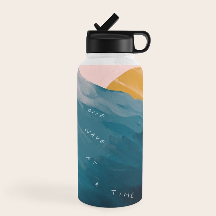 "One Wave At A Time" Water Bottle