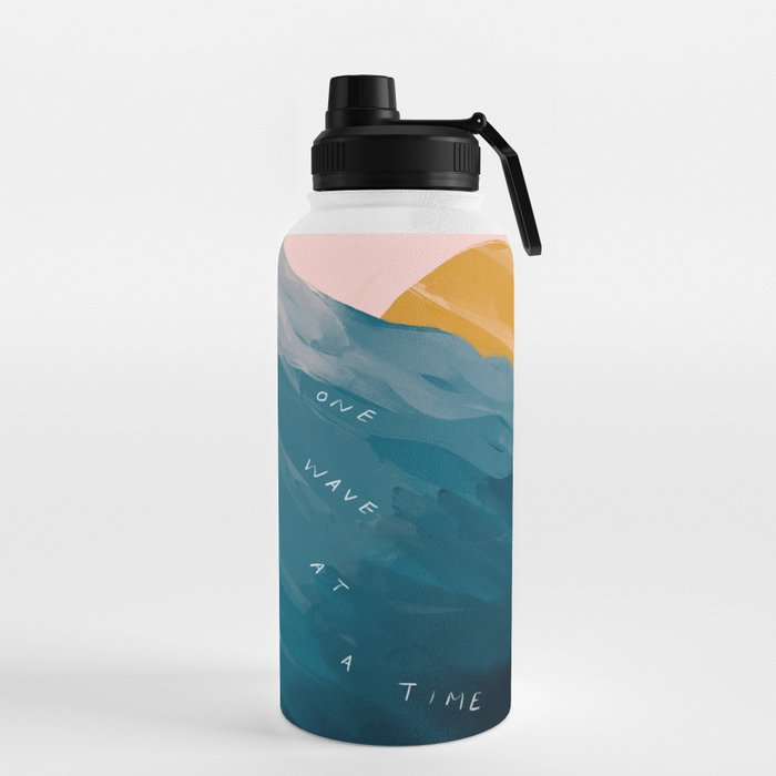 "One Wave At A Time" Water Bottle
