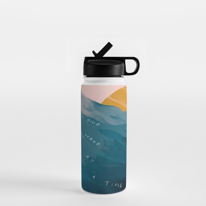 "One Wave At A Time" Water Bottle