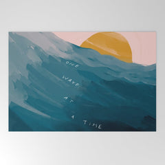 "One Wave At A Time" Welcome Mat
