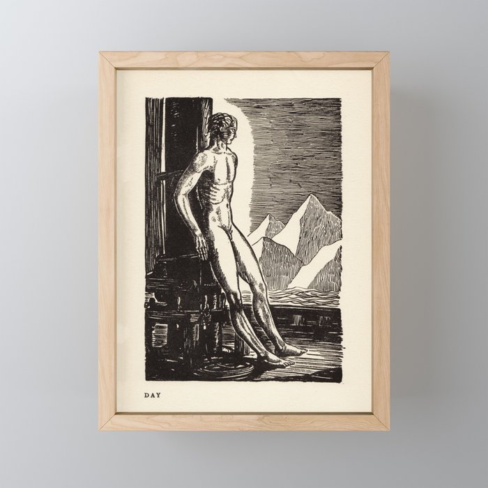 "Day" by Rockwell Kent (1919) Mini Art Print