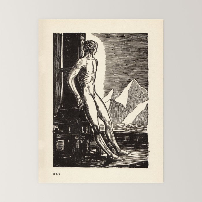 "Day" by Rockwell Kent (1919) Mini Art Print