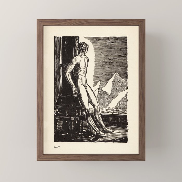 "Day" by Rockwell Kent (1919) Mini Art Print