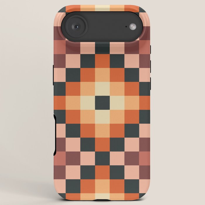 70s color squares pattern  iPhone Case