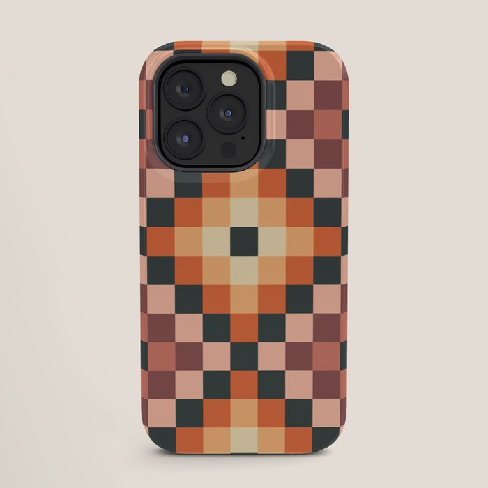 70s color squares pattern  iPhone Case