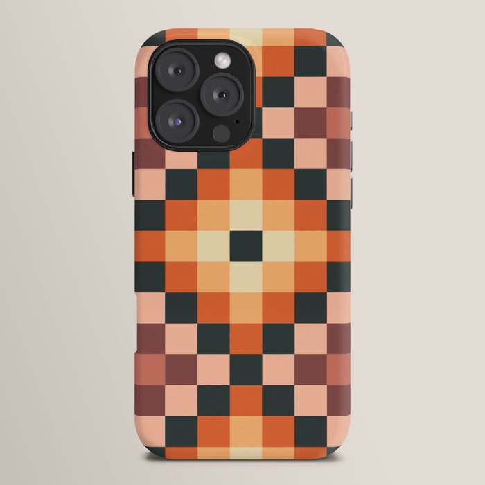 70s color squares pattern  iPhone Case
