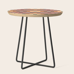 70s color squares pattern  Side Table