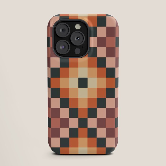 70s color squares pattern  iPhone Case