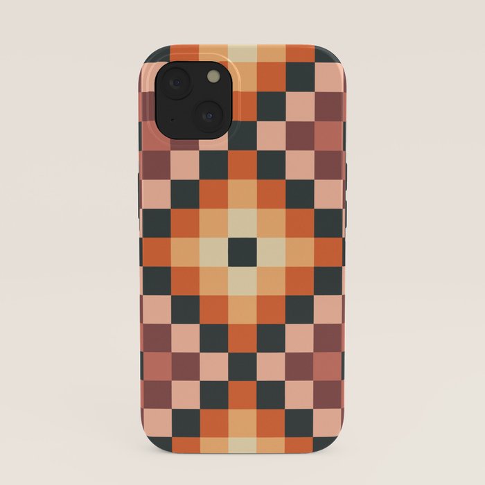 70s color squares pattern  iPhone Case