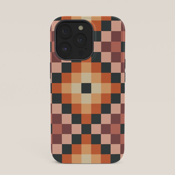 70s color squares pattern  iPhone Case
