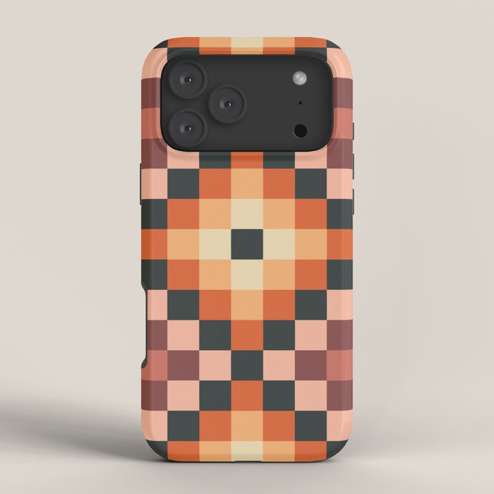 70s color squares pattern  iPhone Case