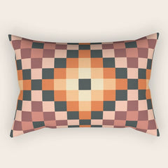 70s color squares pattern  Rectangular Pillow