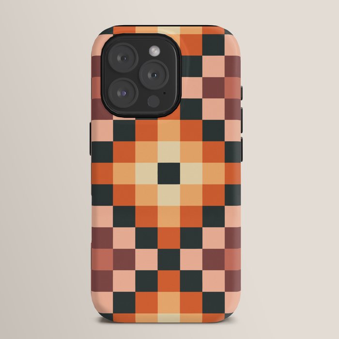 70s color squares pattern  iPhone Case
