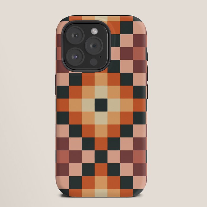 70s color squares pattern  iPhone Case