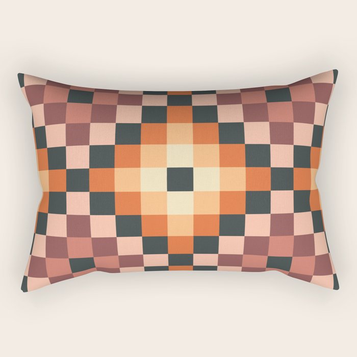 70s color squares pattern  Rectangular Pillow