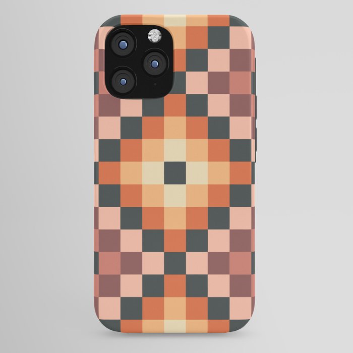 70s color squares pattern  iPhone Case
