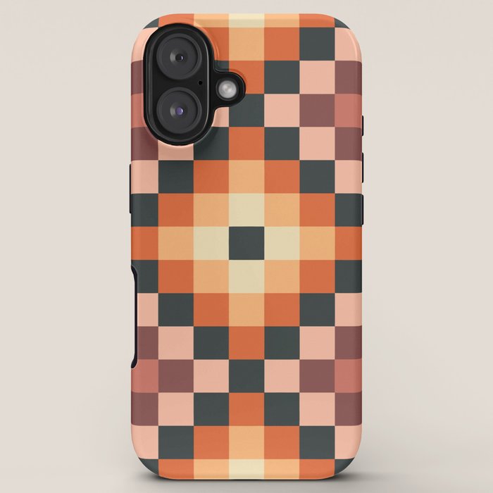 70s color squares pattern  iPhone Case