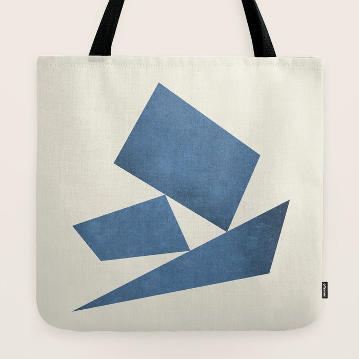 3 Forms Composition - Blue Tote Bag