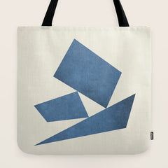 3 Forms Composition - Blue Tote Bag
