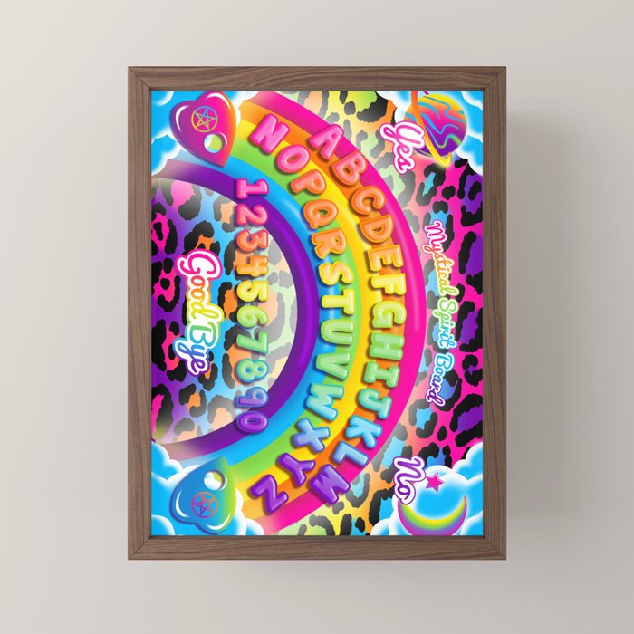 1997 Neon Rainbow Spirit Board Mini Art Print