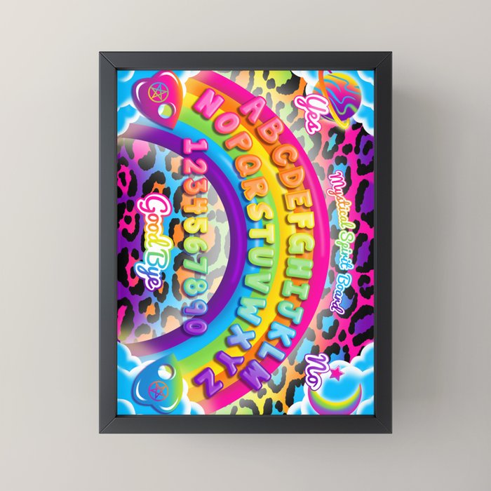 1997 Neon Rainbow Spirit Board Mini Art Print