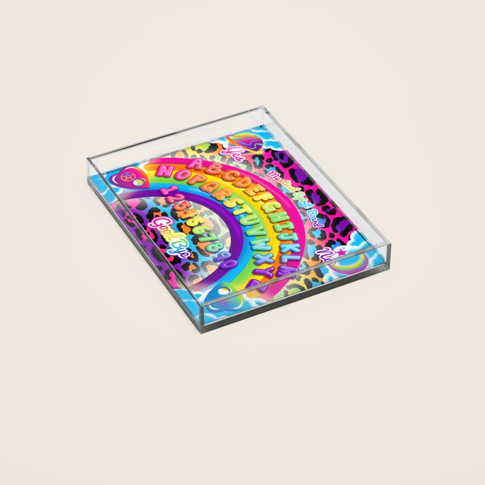 1997 Neon Rainbow Spirit Board Acrylic Tray