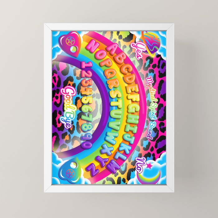 1997 Neon Rainbow Spirit Board Mini Art Print