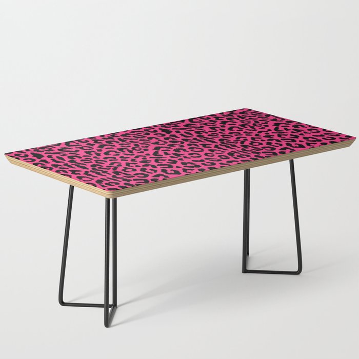 2000s leopard-black on hot pink Coffee Table