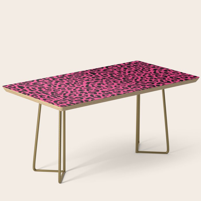 2000s leopard-black on hot pink Coffee Table