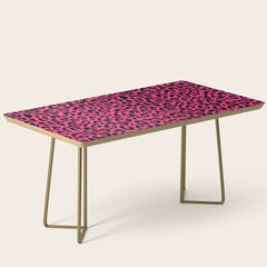 2000s leopard-black on hot pink Coffee Table