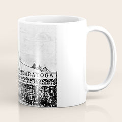 "The Starting Gate" Saratoga Springs Race Course Track Coffee Mug