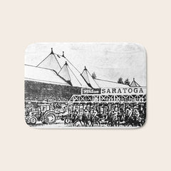 "The Starting Gate" Saratoga Springs Race Course Track Bath Mat