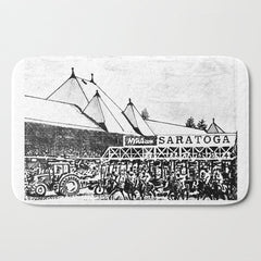 "The Starting Gate" Saratoga Springs Race Course Track Bath Mat