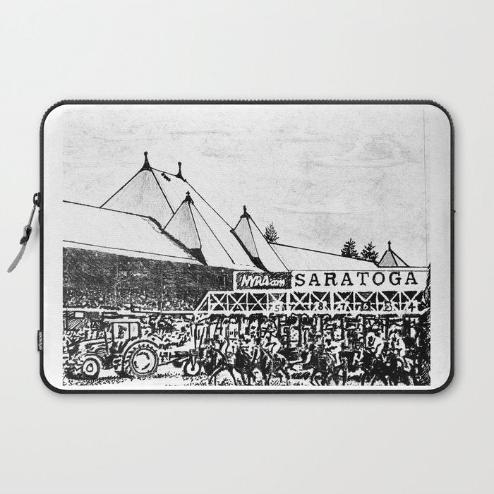 "The Starting Gate" Saratoga Springs Race Course Track Laptop Sleeve