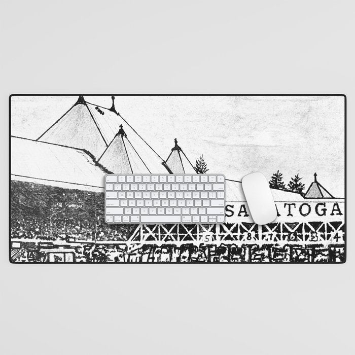 "The Starting Gate" Saratoga Springs Race Course Track Desk Mat