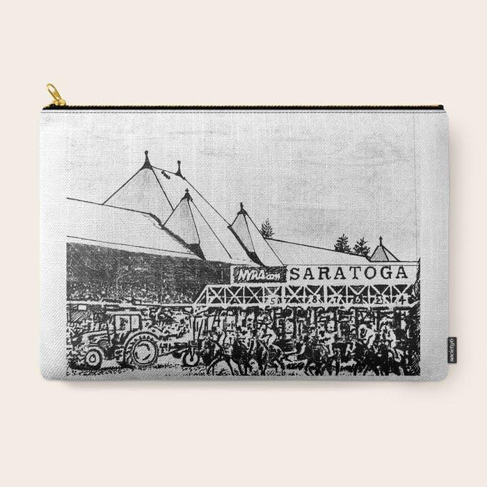 "The Starting Gate" Saratoga Springs Race Course Track Carry All Pouch