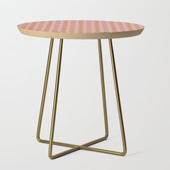 70s Disco Daisy Flower Pattern Side Table