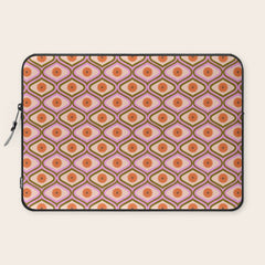 70s Disco Daisy Flower Pattern Laptop Sleeve