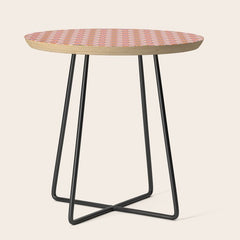 70s Disco Daisy Flower Pattern Side Table