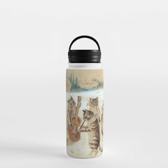 Carol Singing Cats' Funny Vintage Christmas Louis Wain Water Bottle