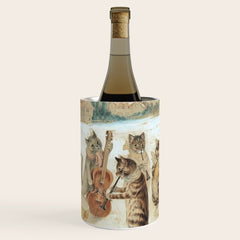 Carol Singing Cats' Funny Vintage Christmas Louis Wain Wine Chiller