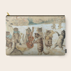 Carol Singing Cats' Funny Vintage Christmas Louis Wain Carry All Pouch