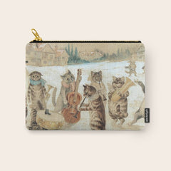 Carol Singing Cats' Funny Vintage Christmas Louis Wain Carry All Pouch