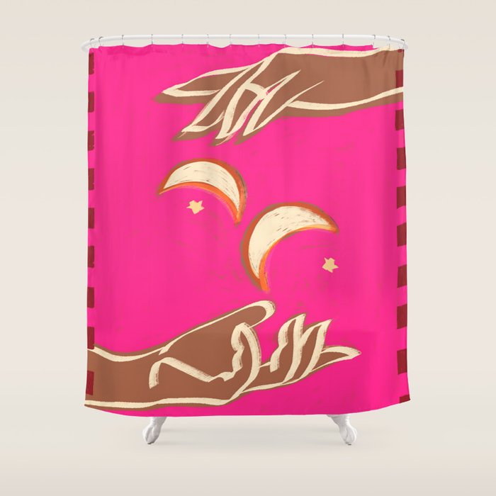 A Couple Of Moons Shower Curtain