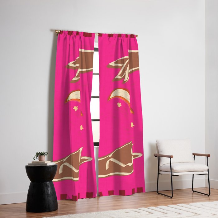 A Couple Of Moons Window Curtain