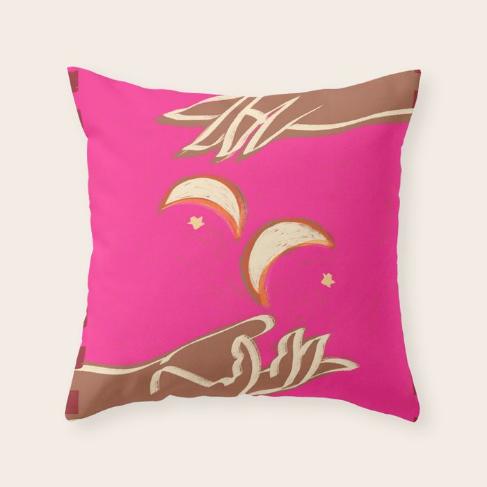 A Couple Of Moons Throw Pillow