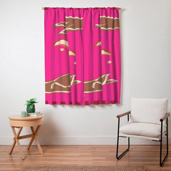A Couple Of Moons Window Curtain